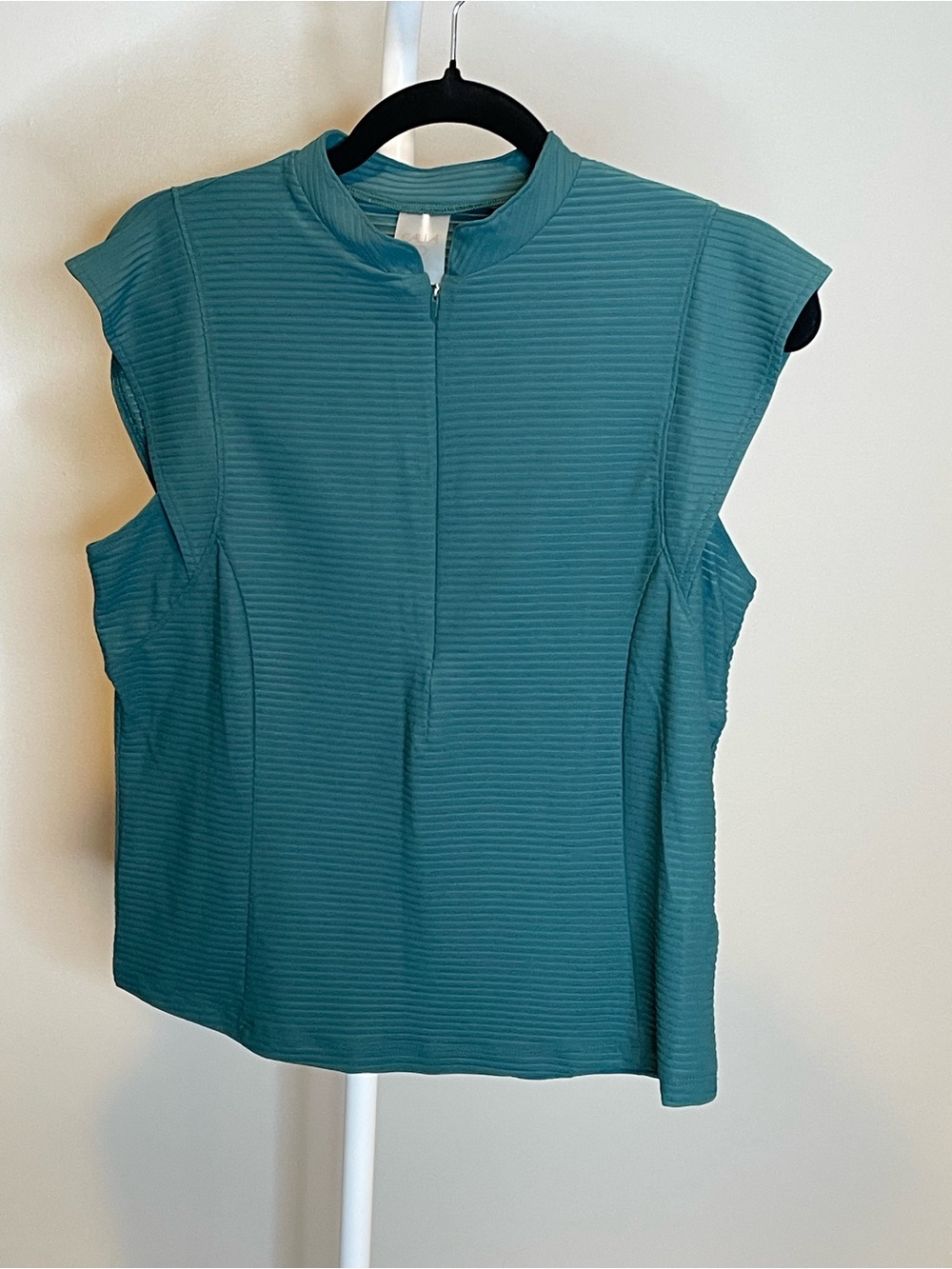 Calia Ribbed Teal Golf Athletic Top